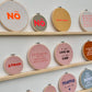 WANDBILD IM STICKRAHMEN • KLEIN • ATMEN